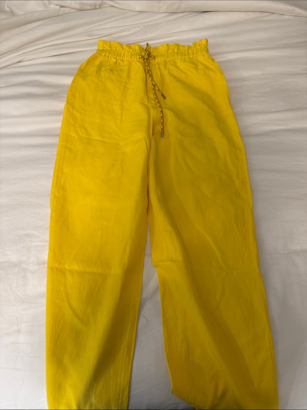 alice + olivia Vibrant Yellow Elastic Waist Pants